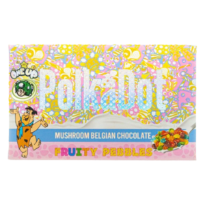 One Up Polkadot Fruity Pebbles psilocybin-infused edible with a fruity and sweet cereal flavor