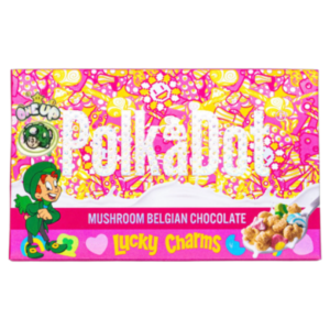 One Up Polkadot Lucky Charms psilocybin-infused edible with a delicious marshmallow and cereal flavor